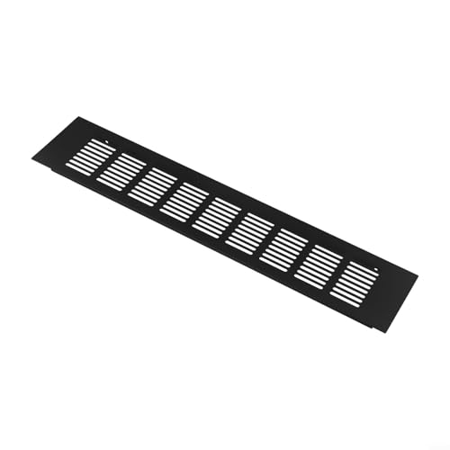 Lüftungsgitterabdeckung mit rechteckigem Aluminiumlegierungs-Design für Schränke und Kleiderschränke (80 x 400 mm) von Floweringbeter