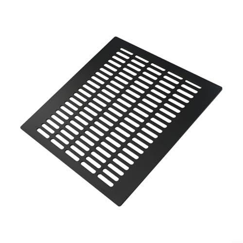 Lüftungsschlitz-Lochblech aus robuster Aluminiumlegierung für effektive Belüftung (schwarz, 300 x 300 mm) von Floweringbeter