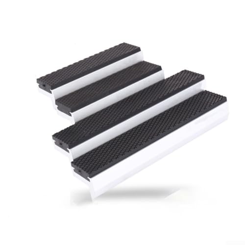 Magnetische weiche Backenabdeckungen für Metall-Schraubstock, Gummi-Pads für dauerhaften Schutz und verbesserte Stabilität auf Werkzeugmaschinen, 12,7 cm, 2 Stück von Floweringbeter