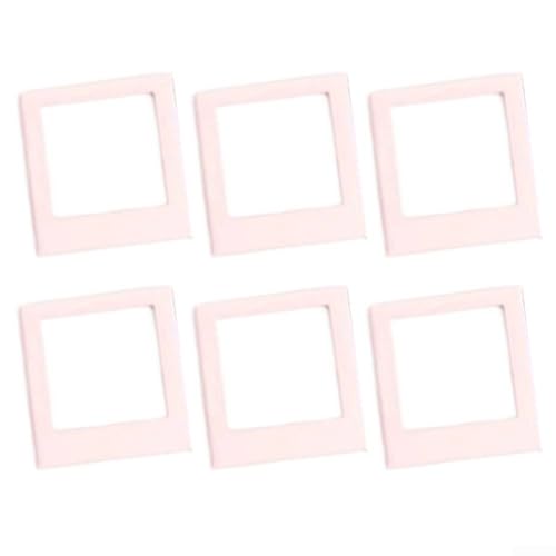 Magnetischer Bilderrahmen mit Acryl-Konstruktion für Instax-Film, entworfen für die Anzeige und einfache Aktualisierung von Fotos auf Metalloberflächen, 6 Stück (hellrosa) von Floweringbeter