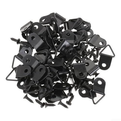 Mehrzweck-Hakennägel für Bilderrahmen, ideal für verschiedene Hängebedürfnisse, Schwarz, 50 Stück Mehrzweck-Hakennägel für Bilderrahmen, ideal für verschiedene Hängebedürfnisse, Schwarz, 50 Stück von Floweringbeter