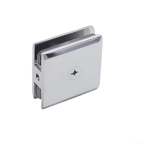 Messingklemme für feste Glasplatten, perfekt für den Badezimmergebrauch, unterstützt 8 12 mm gehärtetes Glas (Chrom) von Floweringbeter