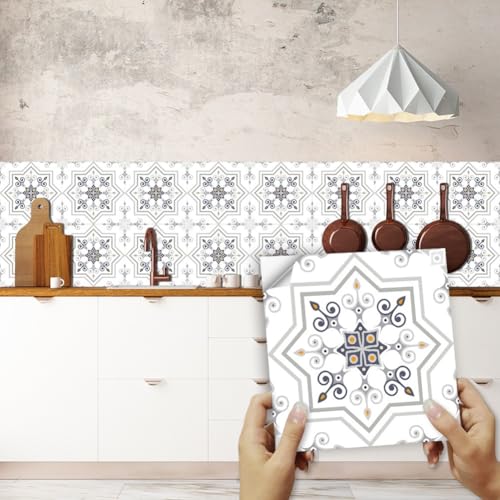Mosaikfliesen für Wandrenovierung, schälen und PVC-Material, resistent gegen Feuchtigkeit und Flecken, geeignet für Glas, Holz, Fliesen Mosaikfliesen für Wandrenovierung, schälen und PVC-Material, resistent gegen Feuchtigkeit und Flecken, geeignet für Glas, Holz, Fliesen von Floweringbeter