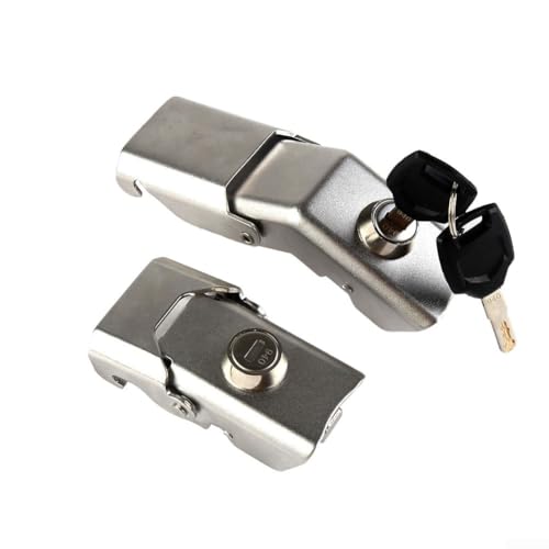 Motorrad-Gepäckkofferraum-Schlosszylinder Ersatz mit 2 Schlüsseln zum sicheren Verriegeln von Heckkästen, Seitenkästen und Helmkoffern, Aluminiumlegierung kompatibel von Floweringbeter