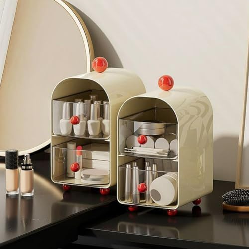 Multifunktionale Aufbewahrungsbox für Tee und Kaffee, um Ihren Essbereich ordentlich zu halten und stilvoll zu organisieren (weiß) von Floweringbeter