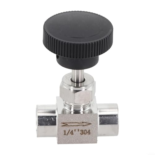 Nadelventil aus 304 Edelstahl mit Draht durch innere Struktur für stabilen Betrieb in Hoch- und Niederdrucksystemen (1/2) von Floweringbeter