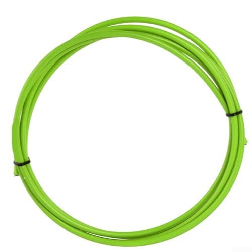 PVC-Fahrrad-Bremskabelschlauch 3 Meter und faltbarer Rennrad-Schaltzugschlauch, entworfen, um extremen Temperaturen zu widerstehen und die Haltbarkeit zu erhalten (Bremsschlauch grün) von Floweringbeter