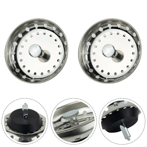 Pflegen Sie saubere Abflüsse mit diesem 2er-Pack Edelstahl-Küchenspüle-Sieb und Stopper-Set von Floweringbeter