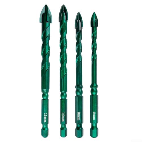 Professioneller 612 mm dreieckiger Bohrer für Glas, Marmor, Granit, Fliesen und effizient (4 Stück) von Floweringbeter