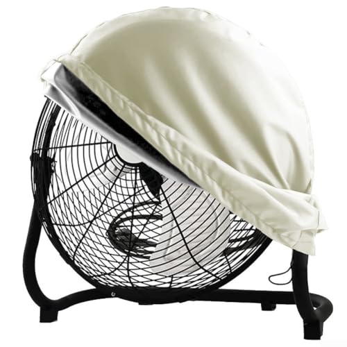 Robuste, wasserdichte Lüfterabdeckung für industrielle Bodenventilatoren, staubdichter Outdoor-Schutz, geeignet für 45,7 bis 50,8 cm Lüfter, hergestellt aus Oxford-Material, 61 x 19 x 61 cm (Beige) von Floweringbeter