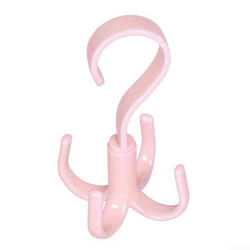 S-förmiger, drehbarer 360-Grad-Handtaschenaufhänger zum Organisieren von Taschen, Schals und Hüten in Schränken oder Eingängen effektiv (grün (rosa (große Größe)) von Floweringbeter