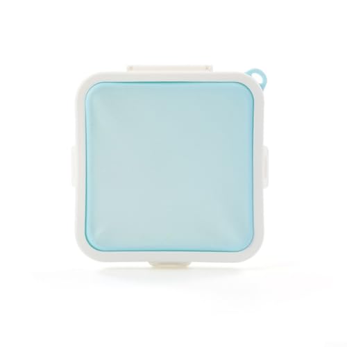 Sandwich-Aufbewahrungsbox in Toastform für Lebensmittelbehälter und Lunchboxen, tragbares Design mit sicherem Verschluss für einfaches Tragen (blau) von Floweringbeter