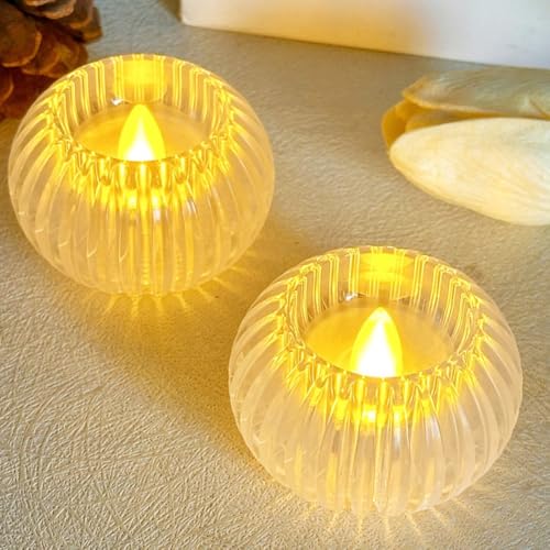 Sicheres Mini-Kerzenlicht mit Flackereffekt perfekt für entspannte Abende zu Hause (A) von Floweringbeter
