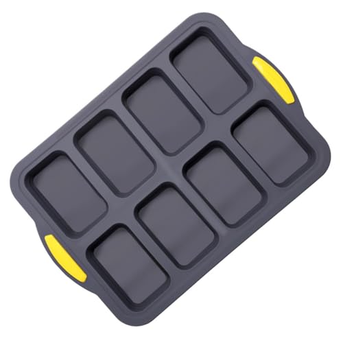 Silikon-Backblech mit 8 Mulden, Kastenform mit Metallrahmen, antihaftbeschichtet, für Brownies, Muffins, Brot, Käsekuchen, Ofen, Mikrowelle, Spülmaschine Silikon-Backblech mit 8 Mulden, Kastenform mit Metallrahmen, antihaftbeschichtet, für Brownies, Muffins, Brot, Käsekuchen, Ofen, Mikrowelle, Spülmaschine von Floweringbeter