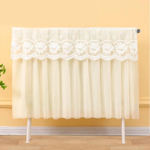 Staubdichte Abdeckung aus umweltfreundlicher Spitze für Heizkörper, kombiniert Stil mit Funktionalität in einem Produkt (150 cm) von Floweringbeter
