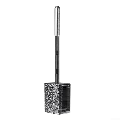 Toilettenbürste zur Wandmontage mit flexiblem TPR-Kopf für gründliche Reinigung an schwer erreichbaren Stellen (grau) von Floweringbeter