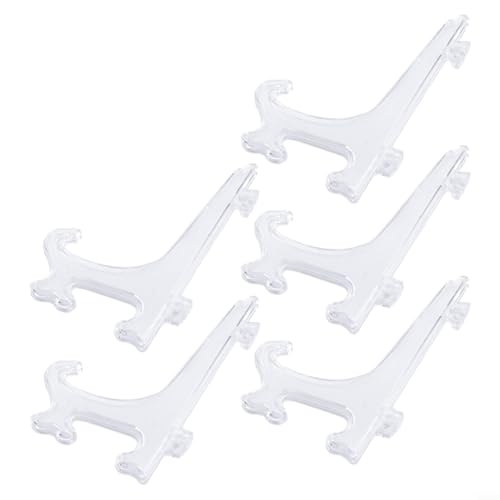 Transparente Mehrzweck-Tabletts, 5 Stück, zusammenklappbar, um Ihre Lieblingsartefakte effektiv zu präsentieren (12,7 cm) von Floweringbeter