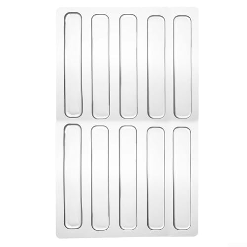 Transparente Silikon-Pads zur Dämpfung und zum Schutz von Wänden und Türen, 63 x 10 x 2 mm, 10 Stück von Floweringbeter