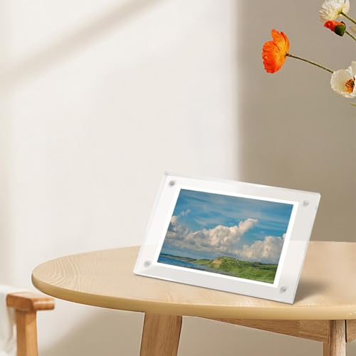 Transparenter Bilderrahmen für Desktops, zum Präsentieren von unvergesslichen Bildern in jeder Umgebung (10 x 15 cm) von Floweringbeter