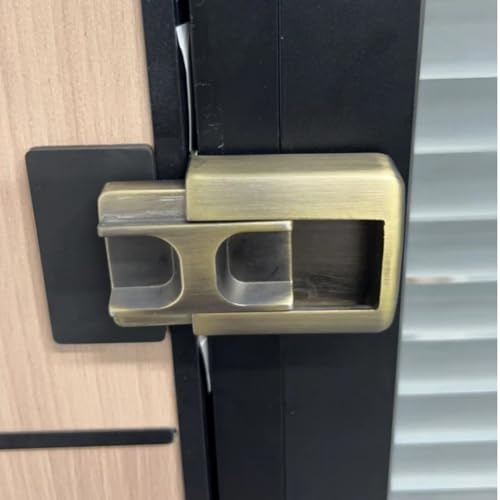 Tür-Sicherheitsriegel aus Zinklegierung mit verstärkter Haltbarkeit und kindersicherem Mechanismus für den privaten Gebrauch (grün und patiniert) von Floweringbeter