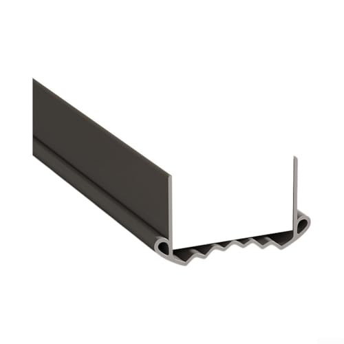 Türbodendichtungsstreifen für Klimaanlage und winddicht, PVC-Material, Türspaltstreifen mit Schalldämmung, 96 cm Länge mit starker spurloser Haftung (grau) von Floweringbeter