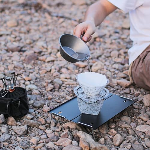 Ultraleichter 19 g Silikonbecher, faltbar und zusammenklappbar, perfekt für Outdoor-Abenteuer, inkl. Karabinerhaken für Komfort (F) von Floweringbeter