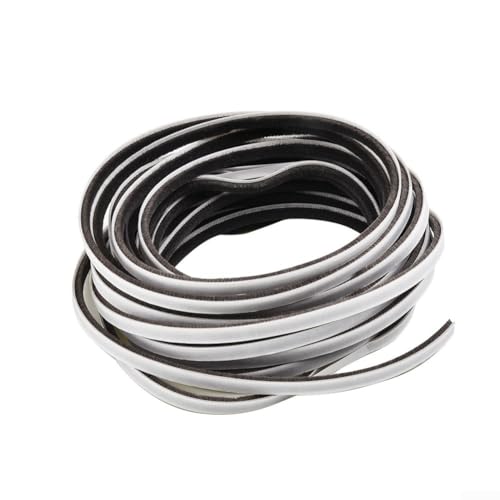 Umfassender Schutz, versiegeltes Klebeband mit Zugluftstopper-Funktion zur Reduzierung des Geräuschpegels, 10 m (9 x 5 mm, grau) von Floweringbeter
