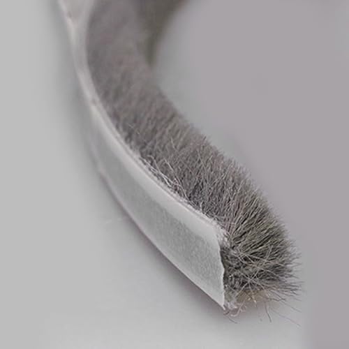Umfassender Schutz, versiegeltes Klebeband mit Zugluftstopper-Funktion zur Reduzierung des Geräuschpegels, 10 m (9 x 9 mm, grau) von Floweringbeter