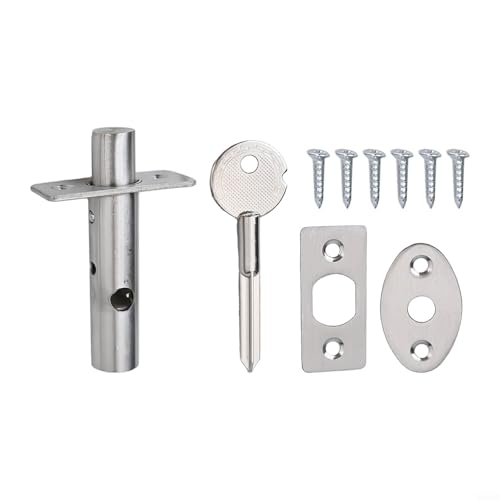 Umfassendes Einsteckschloss-Set aus Edelstahl mit Schlüssel, geeignet für den privaten und gewerblichen Gebrauch (C60) von Floweringbeter