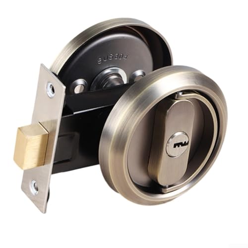 Unsichtbarer Türschlosszug aus 304 Edelstahl für Ringschlösser, kompatibel mit Metall- und Holztüren, 35 x 50 mm breit, rostbeständig, mit geräuschlosem und reibungslosem Bedienmechanismus (Kupfer) Unsichtbarer Türschlosszug aus 304 Edelstahl für Ringschlösser, kompatibel mit Metall- und Holztüren, 35 x 50 mm breit, rostbeständig, mit geräuschlosem und reibungslosem Bedienmechanismus (Kupfer) von Floweringbeter