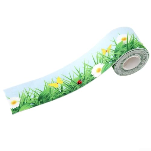 Verdicktes Filz, feuchtigkeitsabsorbierendes Klebeband für Fenster, anpassbare Länge von 280 cm (die grünen Blumen) von Floweringbeter