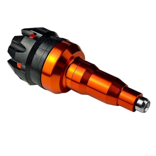 Verlängerter Rahmenschieber Fallschutz Seitenblock für Motorrad Roller Moped M10 Motorschutz Aluminiumlegierung Design (Orange) von Floweringbeter
