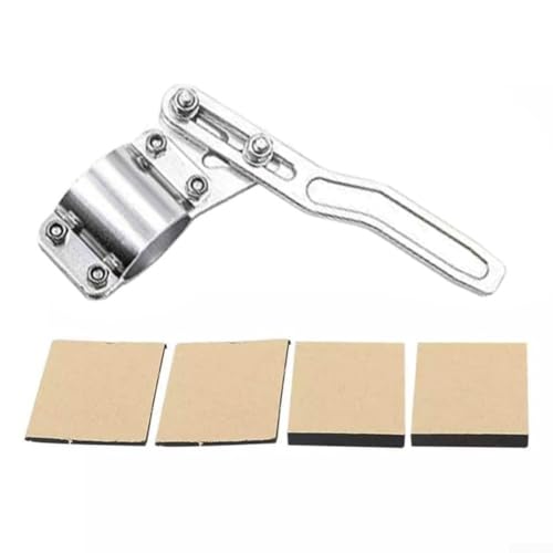 Verstellbare Aluminium-Blinker-Hebel-Verlängerungsstange, passend für Durchmesser 18 und 28 mm, Position bis zwischen 30 mm und 100 mm, kompatibel mit Autolenkrad (Silber) von Floweringbeter