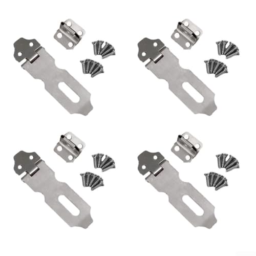 Vorhängeschloss aus Edelstahl, 4 Schlösser mit platzsparendem gefaltetem Design für einfache Nutzung (5,1 cm) von Floweringbeter