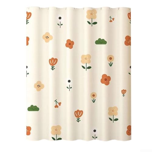 Wasserdichter Mehrzweck-Duschvorhang mit Haken, ideal für Badezimmer und Trennwände (150 x 180 cm) von Floweringbeter