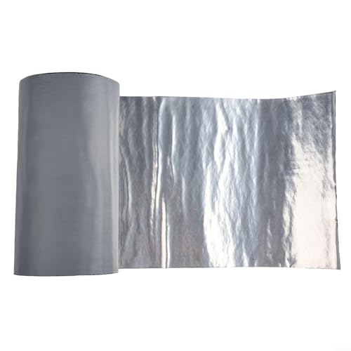Wasserdichtes Isolierband für Metallspalten, bietet starke Haftung und hohe Temperaturbeständigkeit (Silber, 20 cm x 5 m) von Floweringbeter