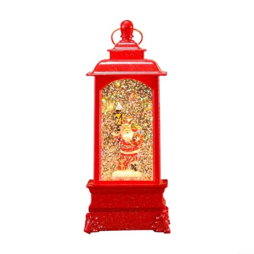 Weihnachts-Nachtlicht mit unabhängigem Musikschalter und zwei Power-Optionen, dekorative Lampe für Kinder und Ferienhof, verbessert saisonale Atmosphäre mit warmem Licht und Musik (rot) von Floweringbeter