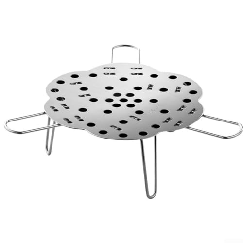 Zusammenklappbarer Dampfkorb mit Untersetzer für MultiPot Kochen, 304 Edelstahl, verstellbarer Durchmesser für verschiedene Kochgeschirr, faltbar zur Aufbewahrung Zusammenklappbarer Dampfkorb mit Untersetzer für MultiPot Kochen, 304 Edelstahl, verstellbarer Durchmesser für verschiedene Kochgeschirr, faltbar zur Aufbewahrung von Floweringbeter