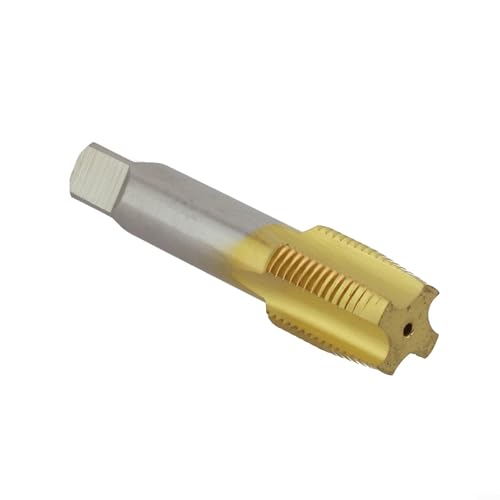 Zuverlässiger Hochgeschwindigkeitsstahlgewindebohrer 9/16 Zoll (14 mm) für Fahrrad-Kurbelgarnituren, unverzichtbares Werkzeug für Biker (Gold links) von Floweringbeter