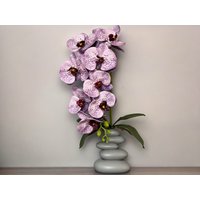 Handgefertigte Vase Mit Künstlichen Orchidee - Seidenblumen Für Elegantes Wohnkultur, Geburtstagsgeschenk Sie, Ihre Mutter von GiftySoap