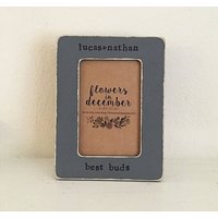 Beste Freunde Geschenk Brüder Bester Freund Bilderrahmen Vintage Grau/Rustikaler Holzrahmen - Blumen Im Dezember Design Studio von FlowersinDecemberDS