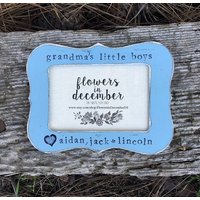 Geschenk Für Oma Geschenk Personalisierter Bilderrahmen Muttertagsgeschenk Vom Enkel - Blumen Im Dezember Design St von FlowersinDecemberDS