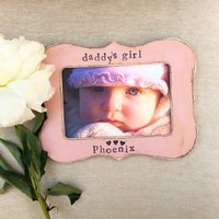 Papas Mädchen Papa Vatertag Personalisierter Bilderrahmen Von Kind Tochter - Blumen Im Dezember Designstudio von FlowersinDecemberDS