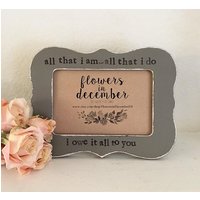 Personalisierter Bilderrahmen Für Die Mutter Der Braut Handgestempelt, Vintage-stil von FlowersinDecemberDS