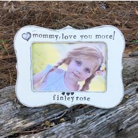 Personalisierter Bilderrahmen Für Mama Handgestempelter Vintage Stil | 4x6 Foto von FlowersinDecemberDS