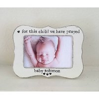 Personalisierter Christlicher Babybilderrahmen Adoptionsgeschenk, Ivf Geschenk von FlowersinDecemberDS