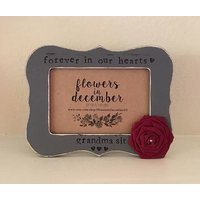 Personalisierter Erinnerungsbilderrahmen Handgemaltes Beileidsgeschenk von FlowersinDecemberDS