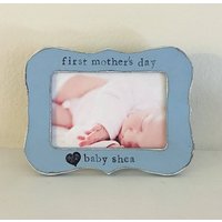 Personalisierter Erster Muttertagsrahmen Handgemalter 10x15cm Fotorahmen Personalisierter Erster Muttertagsrahmen Handgemalter 10x15cm Fotorahmen von FlowersinDecemberDS