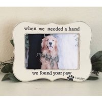 Personalisierter Haustier-Gedenkbilderrahmen Hand Gestempeltes Hundeverlustgeschenk von FlowersinDecemberDS