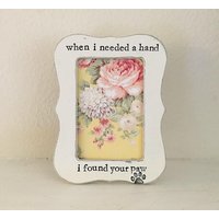 Personalisierter Hunde-Gedenkrahmen Handbemaltes Geschenk Für Ihren Hund/Ihre Katze von FlowersinDecemberDS